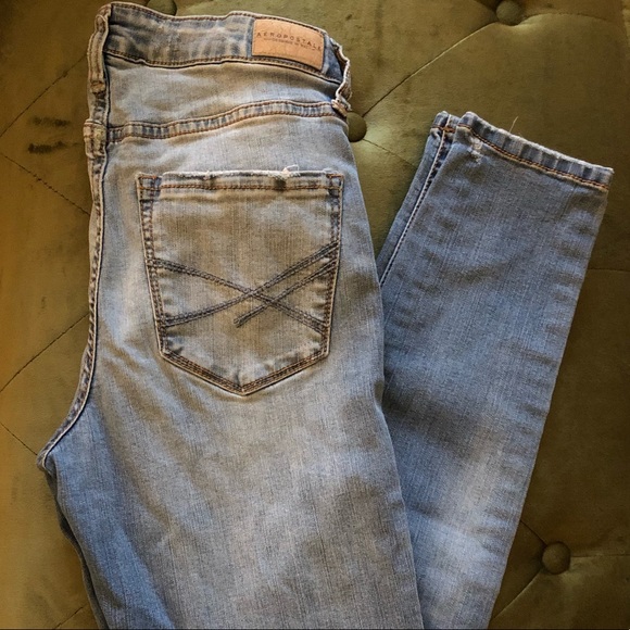 Aeropostale high waisted ankle jeggings - Picture 2 of 6